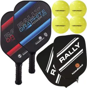 rally graphite paddle for intermediate players